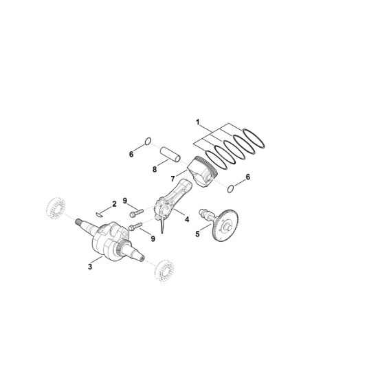 Picture of D - Albero motore, pistone EHC 600.0 (EHC600-0001)